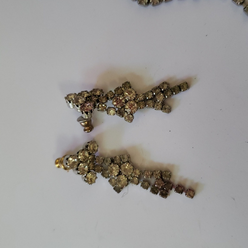 Vintage Rhinestone Jewelry Set - Picture 3 of 6